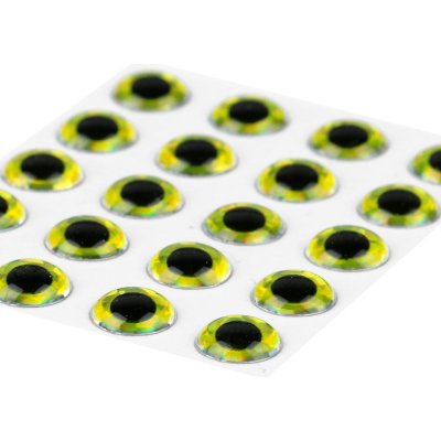 Sybai Epoxidové Oči 3D Epoxy Eyes Holographic Yellow 4mm