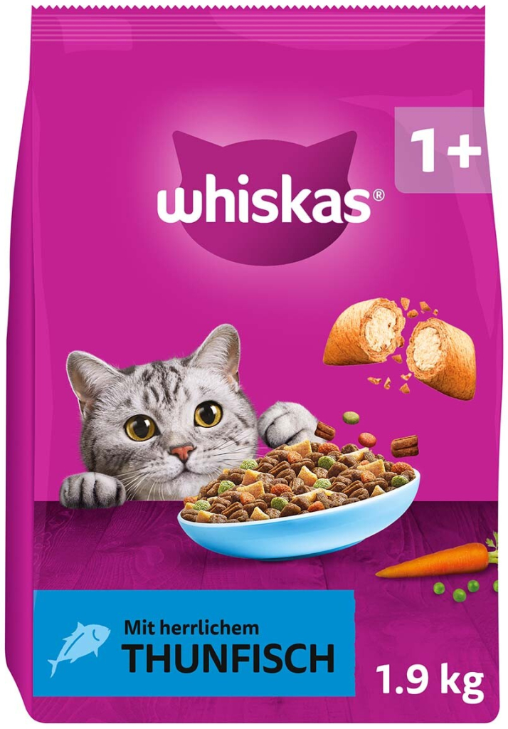 Whiskas trocken Adult 1+ s tuňákem 1,9 kg