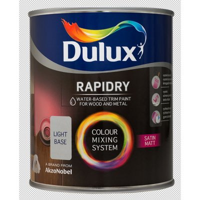 Dulux Rapidry Satin matt 4,5 l Bez pigmentu – Zboží Mobilmania