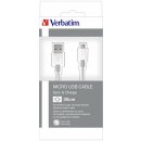 Verbatim 48865 USB (2.0), USB A (2.0) M/USB A (2.0) M micro, 0.3m, stříbrný