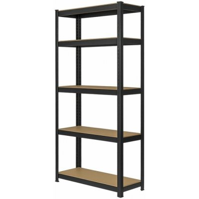Vyprodej-Regalu.cz Regál 1600 x 800 x 400 mm 5 polic černý – Sleviste.cz