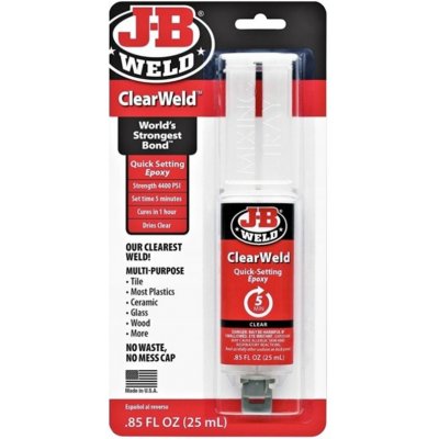 J-B WELD Lepidlo čiré rychleschnoucí epoxidové ClearWeld | 25 ml – Zbozi.Blesk.cz