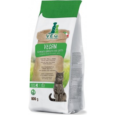 Vegan Cat rostlinné kompletní krmivo pro kočky 800 g – Zbozi.Blesk.cz