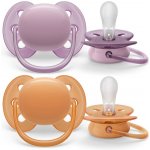 Avent SCF091/33 Dudlík Ultra Soft oranžová/fialová – Zboží Mobilmania