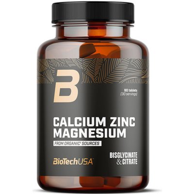 BioTech Calcium Zinc Magnesium organic sources 90 tablet – Hledejceny.cz