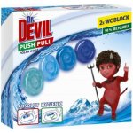 Dr. Devil Polar Aqua Push Pull WC blok bez košíku 2 x 20 g – Zboží Mobilmania