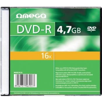 Platinet Omega DVD-R 4,7GB 16x, slim case, 10ks (56818)