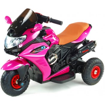 Daimex motorka Dragon s plynovou rukojetí a nafukovacími koly růžová
