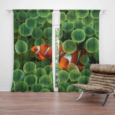 Závěsy Klaun očkatý: 2 ks - 140x250 cm - Sablio – Hledejceny.cz