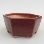 E-bonsai keramická bonsai miska 9,5 x 9 x 4,5 cm hnědá – Zboží Dáma