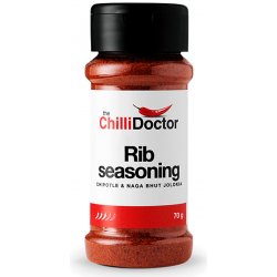 The ChilliDoctor Koření na žebra s chilli Chipotle a Naga Bhut Jolokia 70 g