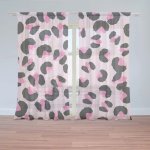Záclony Růžový gepard: 2 ks - 150x250 cm - Sablio – Hledejceny.cz