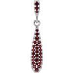 Český granát přívěsek stříbrný 141495 – Zboží Dáma