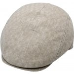 Fiebig Headwear since 1903 Pánská letní lněná bekovka se šachovnicovým vzorem béžová – Hledejceny.cz