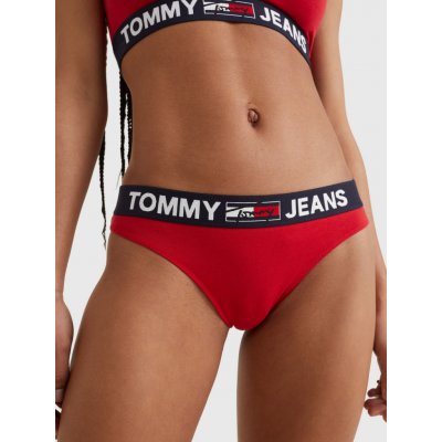 Tommy Hilfiger Dámská tanga LOGO WAISTBAND THONG UW0UW02823XLG červená – Zbozi.Blesk.cz