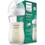 Philips Avent láhev Natural Response skleněná transparentní 240 ml – Zboží Dáma
