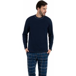 Italian Fashion Ruben pánské pyžamo dlouhé tm.modré