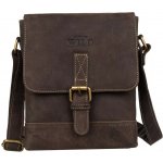 Always Wild Peterson pánská taška přes rameno kožená BROWN – Sleviste.cz