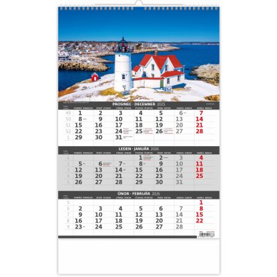 Nástěnný Pobřeží – 3měsíční/Pobrežie – 3mesačné 2026 – Zbozi.Blesk.cz