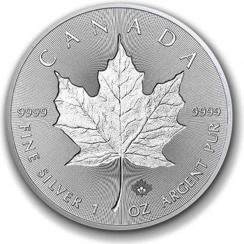 Stříbrná mince Canadian Incuse Maple Leaf 1 oz