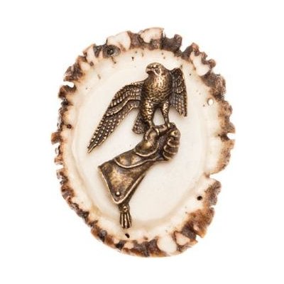 Zubíček Bolo parohové růže sokol na rukavici – Zboží Mobilmania