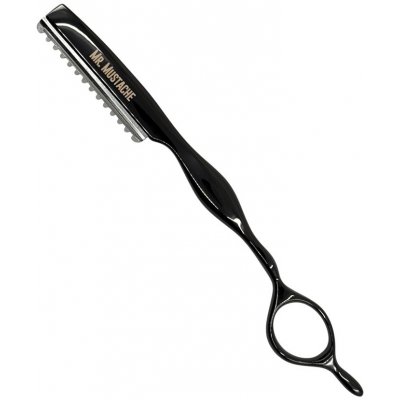 Mr. Mustache Efilační břitva na seřezávání vlasů Styling razor Black – Sleviste.cz