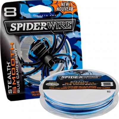 Spiderwire šňůra Stealth Smooth8 Blue Camo 1m 0,33mm