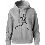 Běžec Oversized mikina dámská Moon kratší + širší Tmavě šedý melír – Zboží Dáma