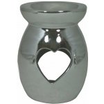 Goba vánoční aroma lampa vysoká stříbrná srdce – Hledejceny.cz