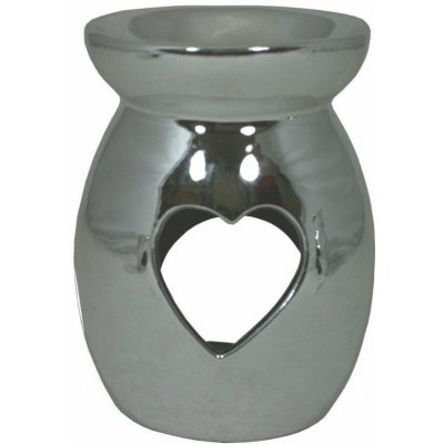 Goba vánoční aroma lampa vysoká stříbrná srdce – Hledejceny.cz