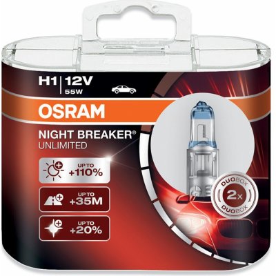 Osram Night Breaker Laser H1 P14,5s 12V 55W 64150NL-HCB