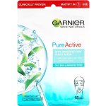 Garnier Skin Naturals Pure Active textilní maska obohacená o čajovník a kyselinu salicylovou 23 g – Zboží Mobilmania