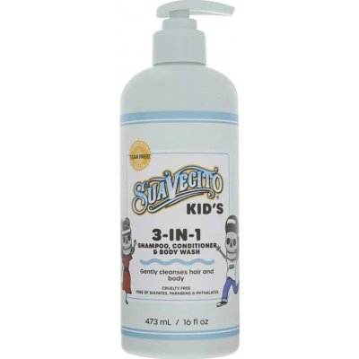 SUAVECITO Kid's 3-in-1 Shampoo, Conditioner, Body wash 473 ml – Zboží Dáma