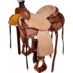 McBryan Westernové sedlo Wade s krajovým zdobením přírodní – Zboží Dáma