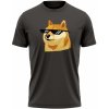Pánské Tričko MemeMerch tričko Cool Doge dark grey
