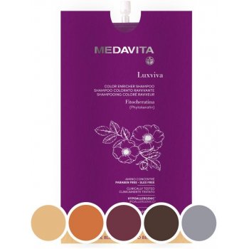 Medavita Luxviva Barvící šampon s filtry Stříbrná 30 ml