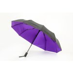 Deštník skládací s dvojitým baldachýnem fialový – Sleviste.cz
