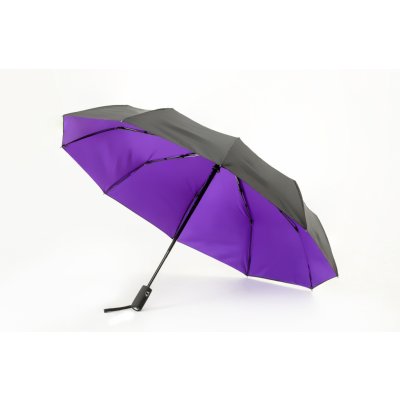 Deštník skládací s dvojitým baldachýnem fialový – Sleviste.cz