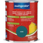 Swingcolor Profi Barevný email na dřevo 0,75 l polomatná karibská modrá – Zboží Mobilmania
