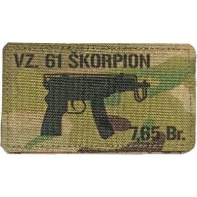 Textilní nášivka VZ 61 ŠKORPION 7,65 Br - MC, A.C.M. – Sleviste.cz