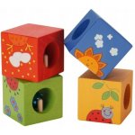 Classic World Wooden Sensory Blocks Edukační puzzle Zvířátka 4 ks – Hledejceny.cz