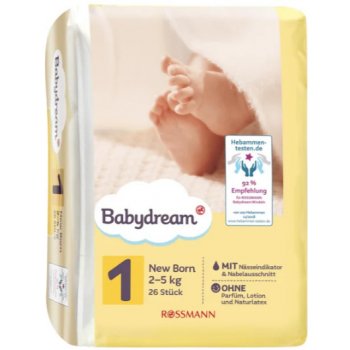 BABYDREAM NEW BORN 1 2-5 kg 26 ks