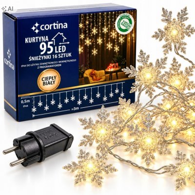 Vánoční osvětlení na stromeček Cortina vnitřní i venkovní 8 m 51 - 100 světel – Hledejceny.cz