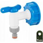 BRADAS Sada pro kontejner na vodu IBC, redukce IBCS60 a kohoutek 3/4" s koncovkou BR-IBCS60-KP3434 – HobbyKompas.cz
