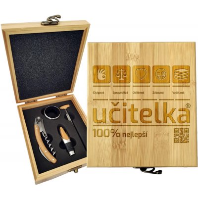 Sablio Dárková sada na víno Učitelka: 147×168×49 mm – Hledejceny.cz