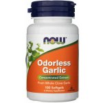 Now Foods Odorless Garlic česnekový extrakt bez zápachu 100 softgelových kapslí – Hledejceny.cz
