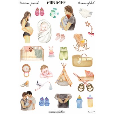 Samolepky MINIMEE - Těhulky – Zbozi.Blesk.cz