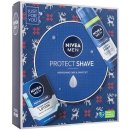 Kosmetická sada Nivea Men Protect Shave voda po holení Men Protect & Care 100 ml + pěna na holení Men Protect & Care 200 ml dárková sada