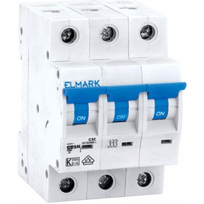 Elmark MCB C63N 25A 3P 6kA B – Zboží Mobilmania