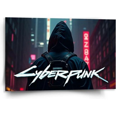 Sablio Obraz Cyberpunk 2077 Pohled do města - 120x80 cm